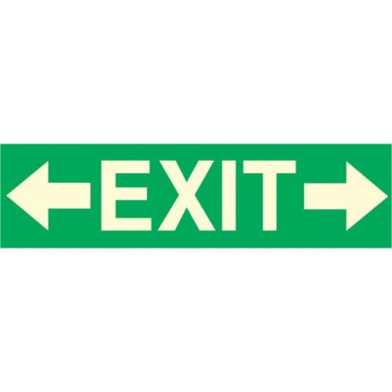 Exit Left and Right Arrow | Luminous Signs | Shop Safety Signs