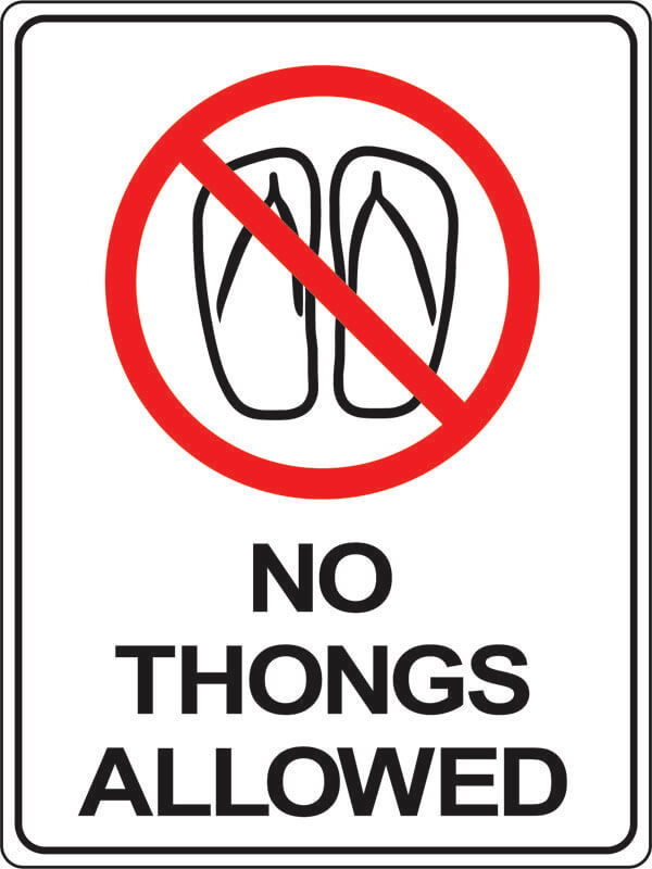 PS-1 no-thongs-allowed