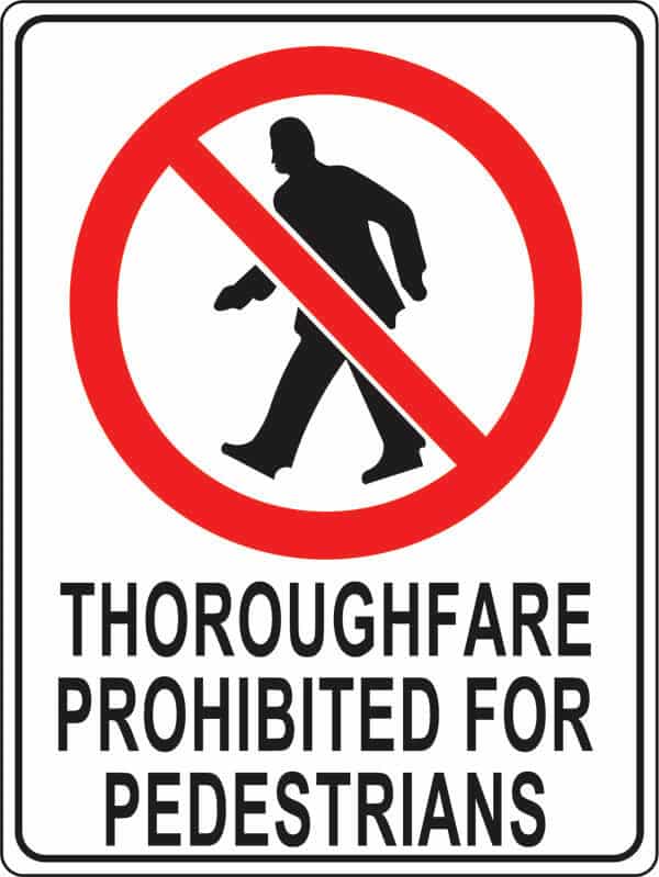 PS-1 thoroughfare-prohibited