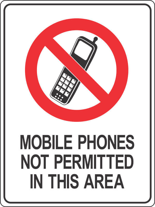 PS14 MOBILE PHONES-not-permitted- signsmart - signs