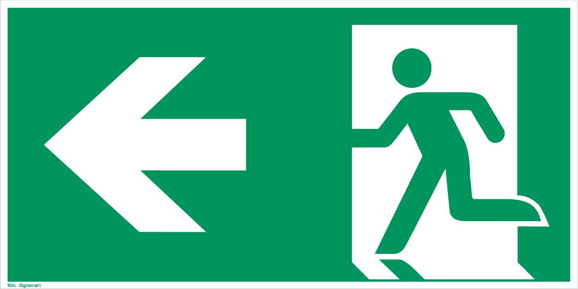 Running Man Left Arrow | Luminous Signs Online | Signsmart